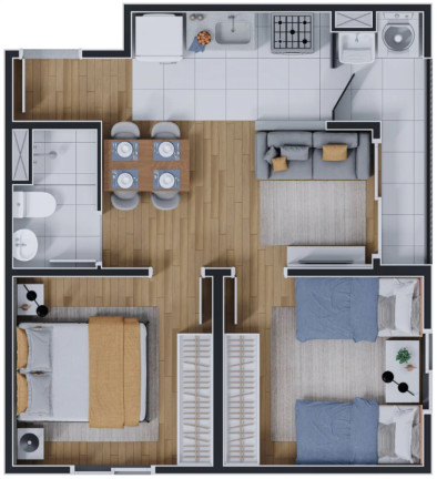 Imagem Imóvel com 1 Quarto à Venda, 29 m² em Jaguaribe - Osasco