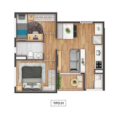 Imagem Imóvel com 2 Quartos à Venda, 40 m² em Saúde - São Paulo