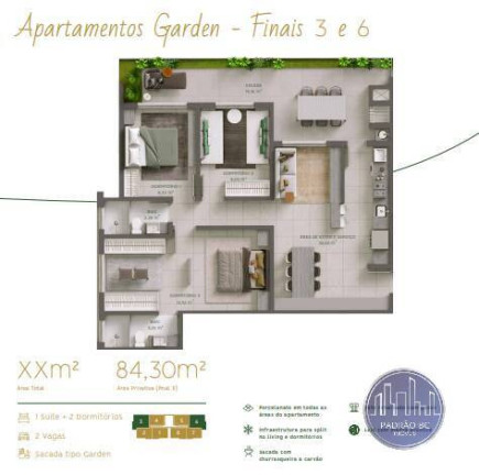Imagem Apartamento com 2 Quartos à Venda, 58 m² em São Vicente - Itajaí