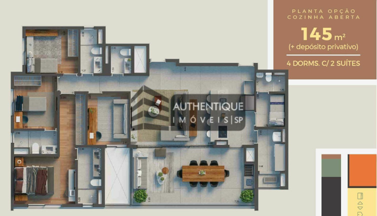 Imagem Apartamento com 4 Quartos à Venda, 147 m² em Vila Clementino - São Paulo Imagem Apartamento com 4 Quartos à Venda, 147 m² em Vila Clementino - São Paulo