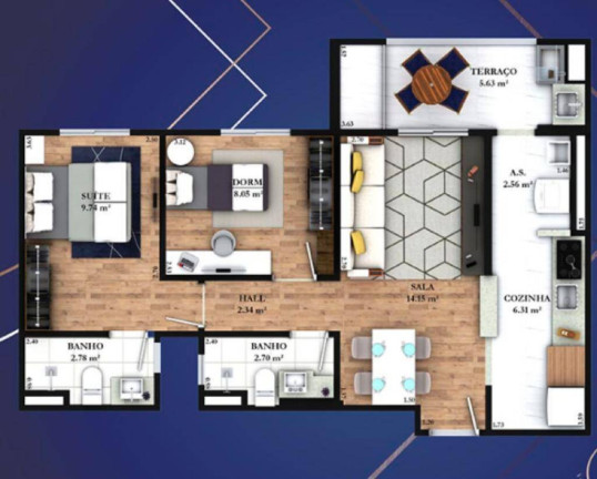 Imagem Apartamento com 2 Quartos à Venda, 63 m² em Guilhermina - Praia Grande Imagem Apartamento com 2 Quartos à Venda, 63 m² em Guilhermina - Praia Grande