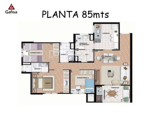Imagem Apartamento com 3 Quartos à Venda, 85 m² em Jardim Tupanci - Barueri Imagem Apartamento com 3 Quartos à Venda, 85 m² em Jardim Tupanci - Barueri