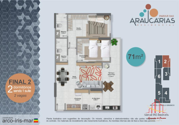 Imagem Apartamento com 2 Quartos à Venda, 69 m² em Jd. Imperador - Praia Grande Imagem Apartamento com 2 Quartos à Venda, 69 m² em Jd. Imperador - Praia Grande