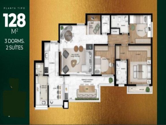 Imagem Imóvel com 3 Quartos à Venda, 100 m² em Jardim Guedala - São Paulo Imagem Imóvel com 3 Quartos à Venda, 100 m² em Jardim Guedala - São Paulo