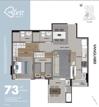 Imagem Apartamento com 2 Quartos à Venda, 83 m² em Cabral - Curitiba