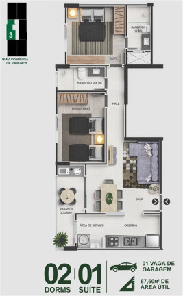 Imagem Apartamento com 2 Quartos à Venda, 68 m² em Centro - Itanhaem Imagem Apartamento com 2 Quartos à Venda, 68 m² em Centro - Itanhaem