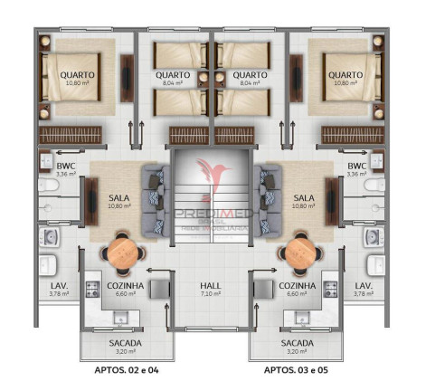 Imagem Apartamento com 2 Quartos à Venda, 52 m² em Armação De Itapocoroi - Penha Imagem Apartamento com 2 Quartos à Venda, 52 m² em Armação De Itapocoroi - Penha