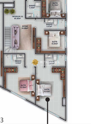 Imagem Cobertura com 4 Quartos à Venda, 250 m² em Bombas - Bombinhas