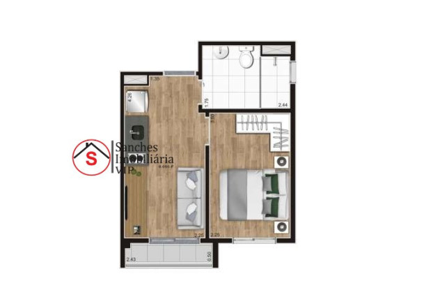 Imagem Apartamento com 1 Quarto à Venda, 25 m² em Centro - São Paulo Imagem Apartamento com 1 Quarto à Venda, 25 m² em Centro - São Paulo