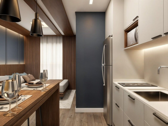 Imagem Apartamento com 1 Quarto à Venda, 29 m² em Mercês - Curitiba