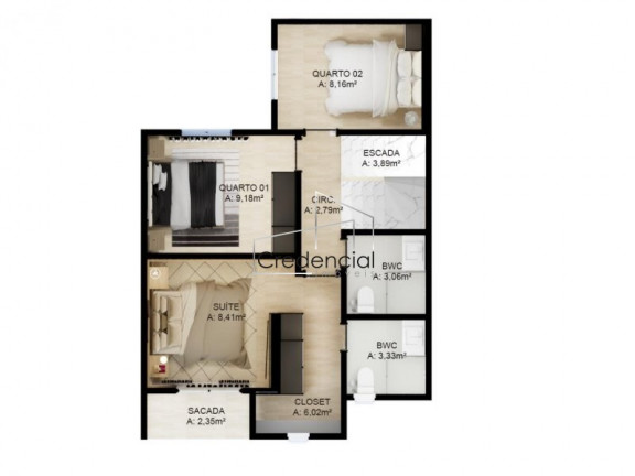 Imagem Sobrado com 3 Quartos à Venda, 119 m² em Uberaba - Curitiba Imagem Sobrado com 3 Quartos à Venda, 119 m² em Uberaba - Curitiba