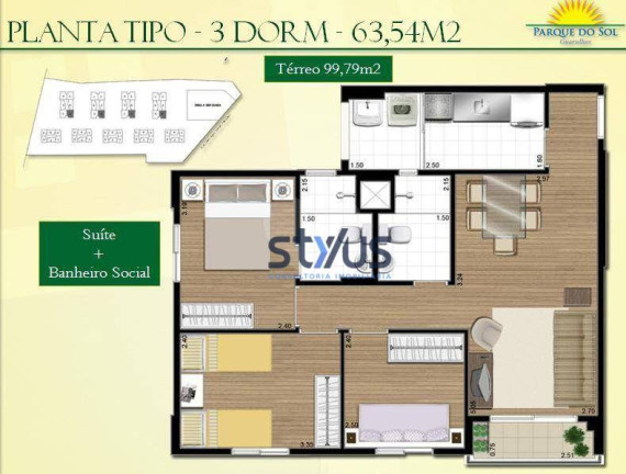 Imagem Apartamento com 3 Quartos à Venda ou Locação, 63 m² em Ponte Grande - Guarulhos