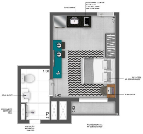 Imagem Imóvel com 1 Quarto à Venda, 23 m² em Vila Madalena - São Paulo