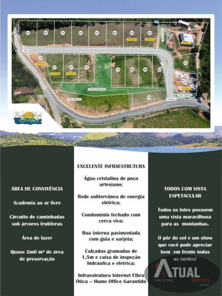 Terreno em Condomínio à Venda, 600 m² em Vista Bela Estância - Nazaré Paulista