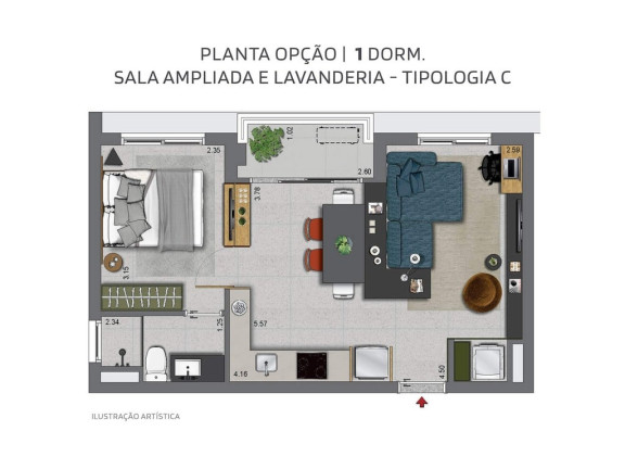 Imagem Apartamento com 2 Quartos à Venda, 41 m² em Alto Da Boa Vista - São Paulo