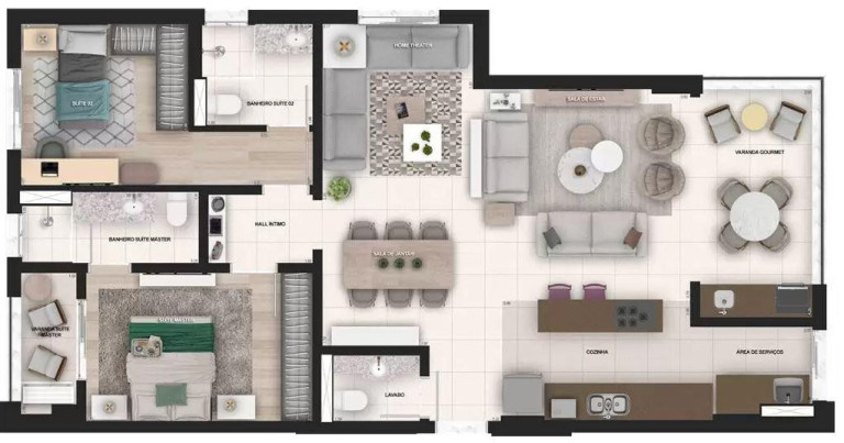 Imagem Apartamento com 2 Quartos à Venda, 82 m² em Edifício épico Planeta - Sorocaba