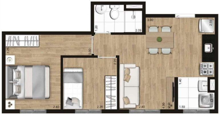 Imagem Apartamento com 2 Quartos à Venda, 36 m² em Freguesia Do ó - São Paulo