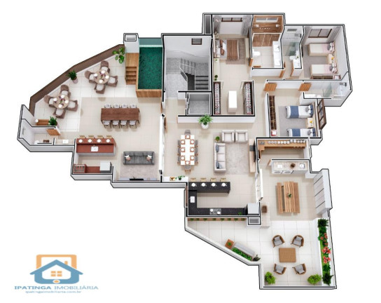 Apartamento com 3 Quartos à Venda, 80 m² em Iguaçu - Ipatinga