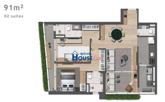 Imagem Apartamento com 2 Quartos à Venda, 91 m² em Jardins - São Paulo Imagem Apartamento com 2 Quartos à Venda, 91 m² em Jardins - São Paulo