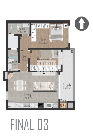 Imagem Apartamento com 2 Quartos à Venda, 81 m² em Centro - Garibaldi Imagem Apartamento com 2 Quartos à Venda, 81 m² em Centro - Garibaldi