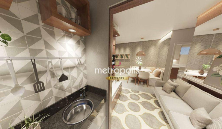 Imagem Apartamento com 2 Quartos à Venda, 49 m² em Jardim - Santo André