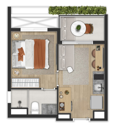 Imagem Apartamento com 1 Quarto à Venda, 27 m² em Indianópolis - São Paulo Imagem Apartamento com 1 Quarto à Venda, 27 m² em Indianópolis - São Paulo