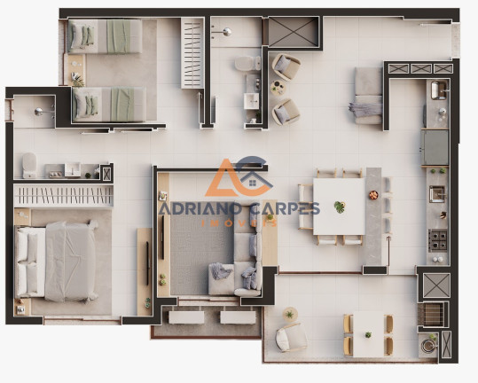 Imagem Imóvel com 3 Quartos à Venda, 98 m² em Centro - Balneário Piçarras Imagem Imóvel com 3 Quartos à Venda, 98 m² em Centro - Balneário Piçarras