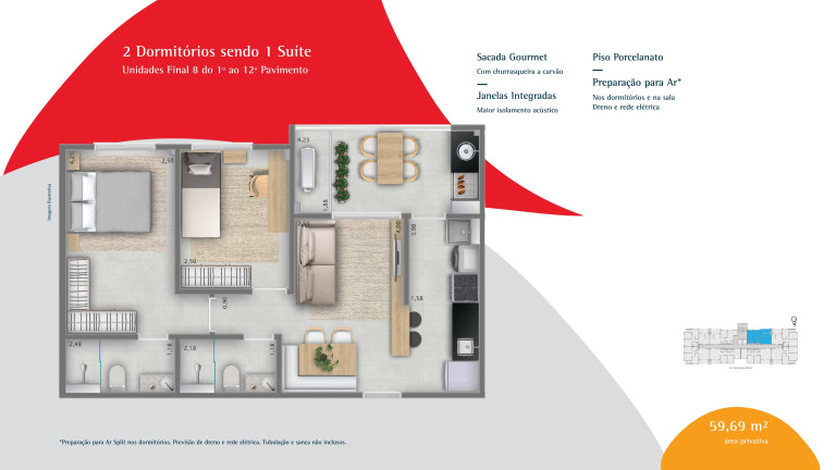 Imagem Imóvel com 2 Quartos à Venda, 59 m² em Quintas De Sao Jose - Ribeirão Preto Imagem Imóvel com 2 Quartos à Venda, 59 m² em Quintas De Sao Jose - Ribeirão Preto