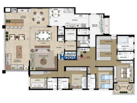 Imagem Apartamento com 4 Quartos à Venda, 244 m² em Perdizes - São Paulo Imagem Apartamento com 4 Quartos à Venda, 244 m² em Perdizes - São Paulo