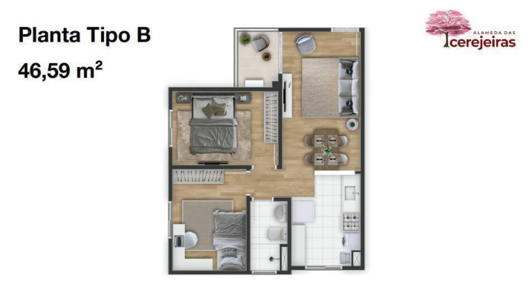 Imagem Apartamento com 2 Quartos à Venda, 60 m² em Campinas