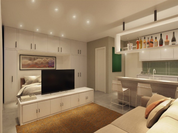 Imagem Imóvel com 1 Quarto à Venda, 35 m² em Jardim Jamaica - Santo André