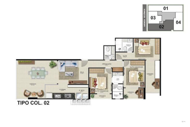 Imagem Apartamento com 2 Quartos à Venda, 74 m² em Praia Do Morro - Guarapari Imagem Apartamento com 2 Quartos à Venda, 74 m² em Praia Do Morro - Guarapari