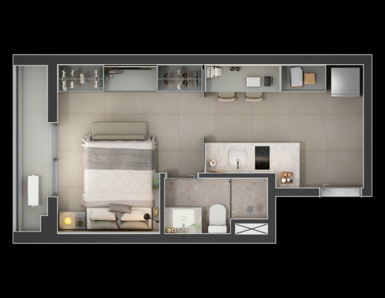 Imagem Imóvel com 1 Quarto à Venda, 27 m² em Consolação - São Paulo