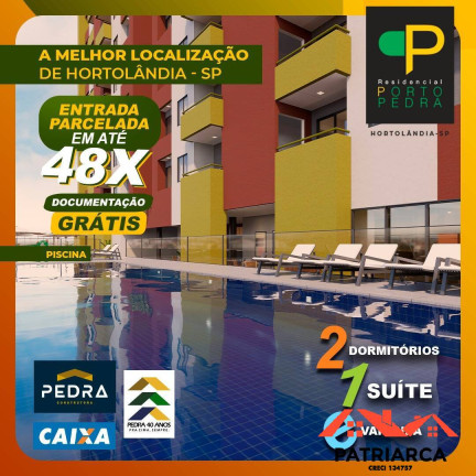 Imagem Apartamento com 2 Quartos à Venda, 57 m² em Parque Orestes Ongaro - Hortolândia