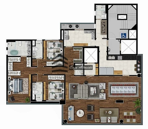 Imagem Apartamento com 3 Quartos à Venda, 205 m² em Jardins - São Paulo Imagem Apartamento com 3 Quartos à Venda, 205 m² em Jardins - São Paulo