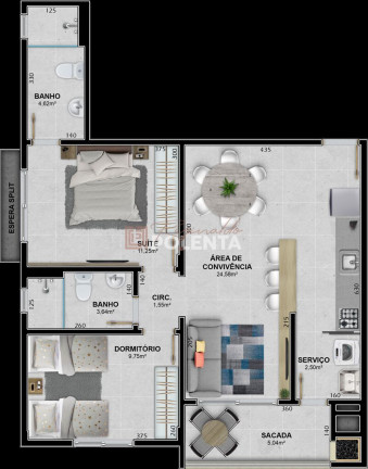 Imagem Apartamento com 2 Quartos à Venda, 76 m² em Brasília - Criciúma Imagem Apartamento com 2 Quartos à Venda, 76 m² em Brasília - Criciúma
