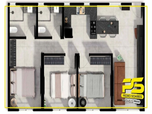 Imagem Apartamento com 3 Quartos à Venda, 120 m² em Tambaú - João Pessoa Imagem Apartamento com 3 Quartos à Venda, 120 m² em Tambaú - João Pessoa