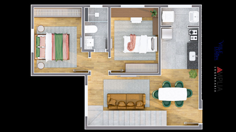 Imagem Apartamento com 3 Quartos à Venda, 70 m² em Boa Esperança - Santa Luzia Imagem Apartamento com 3 Quartos à Venda, 70 m² em Boa Esperança - Santa Luzia