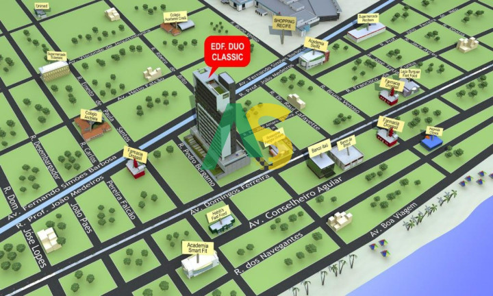 Imagem Imóvel com 1 Quarto à Venda, 28 m² em Boa Viagem - Recife