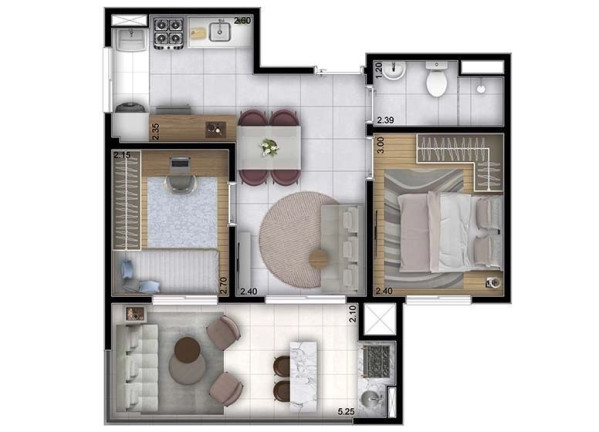 Imagem Apartamento com 2 Quartos à Venda, 33 m² em Panamby - São Paulo Imagem Apartamento com 2 Quartos à Venda, 33 m² em Panamby - São Paulo