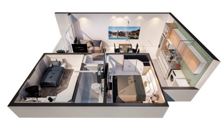 Imagem Apartamento com 2 Quartos à Venda, 46 m² em Parque São Vicente - São Vicente Imagem Apartamento com 2 Quartos à Venda, 46 m² em Parque São Vicente - São Vicente