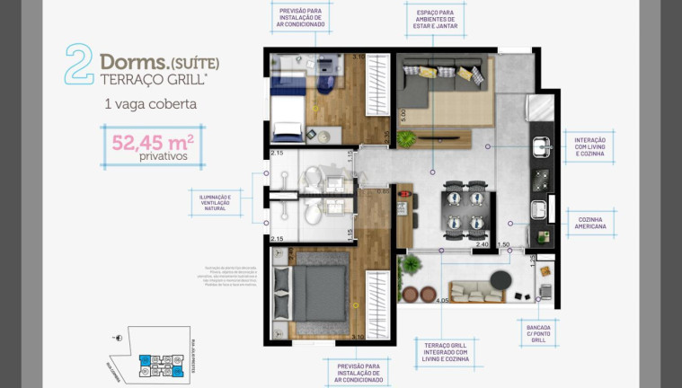 Imagem Apartamento com 2 Quartos à Venda, 45 m² em Centro - Diadema Imagem Apartamento com 2 Quartos à Venda, 45 m² em Centro - Diadema