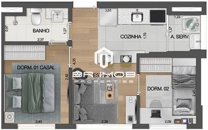 Imagem Imóvel com 2 Quartos à Venda, 33 m² em Moema - São Paulo Imagem Imóvel com 2 Quartos à Venda, 33 m² em Moema - São Paulo