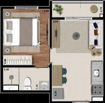 Imagem Imóvel com 1 Quarto à Venda, 29 m² em Saúde - São Paulo
