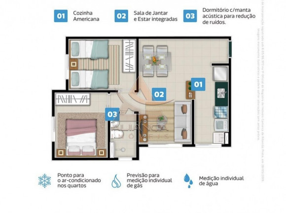 Imagem Apartamento com 2 Quartos à Venda, 49 m² em Ipiranga - Ribeirão Preto Imagem Apartamento com 2 Quartos à Venda, 49 m² em Ipiranga - Ribeirão Preto