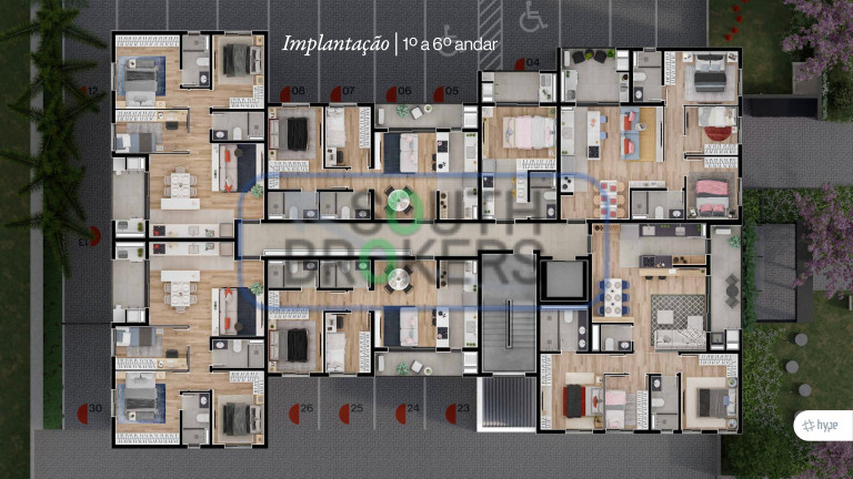 Imagem Apartamento com 3 Quartos à Venda, 57 m² em Bacacheri - Curitiba Imagem Apartamento com 3 Quartos à Venda, 57 m² em Bacacheri - Curitiba