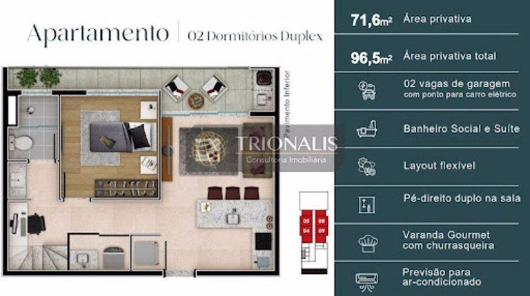 Imagem Apartamento com 1 Quarto à Venda, 46 m² em Alvinópolis - Atibaia Imagem Apartamento com 1 Quarto à Venda, 46 m² em Alvinópolis - Atibaia