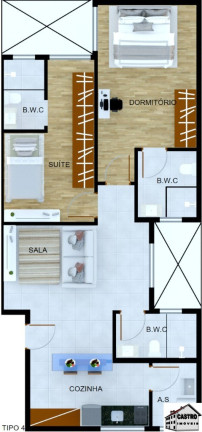 Imagem Apartamento com 2 Quartos à Venda, 56 m² em Jardim Nordeste - São Paulo Imagem Apartamento com 2 Quartos à Venda, 56 m² em Jardim Nordeste - São Paulo