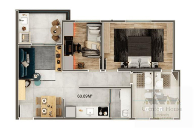 Imagem Apartamento com 2 Quartos à Venda, 61 m² em Nova Petrópolis - São Bernardo Do Campo Imagem Apartamento com 2 Quartos à Venda, 61 m² em Nova Petrópolis - São Bernardo Do Campo