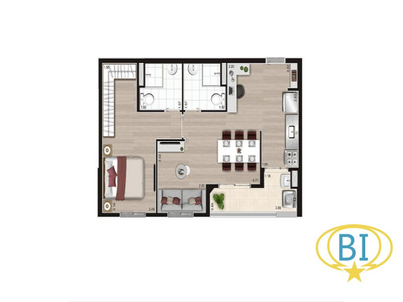 Imagem Apartamento com 2 Quartos à Venda, 43 m² em Jardim Arize - São Paulo